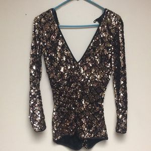 Sparkley New Years/Holiday Romper